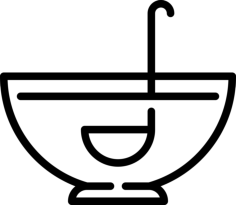 Punch Bowl Stencil Svg Design File, Free Vectors File
